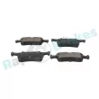 Jeu de 4 plaquettes de frein arrière RAP BRAKES R-P0864 - Visuel 2