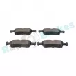 Jeu de 4 plaquettes de frein arrière RAP BRAKES R-P0864 - Visuel 3