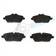 Jeu de 4 plaquettes de frein avant RAP BRAKES R-P0865 - Visuel 1