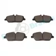 Jeu de 4 plaquettes de frein avant RAP BRAKES R-P0865 - Visuel 3
