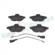 Jeu de 4 plaquettes de frein avant RAP BRAKES R-P0867 - Visuel 1