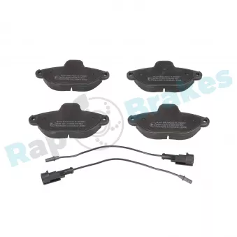 Jeu de 4 plaquettes de frein avant RAP BRAKES R-P0867