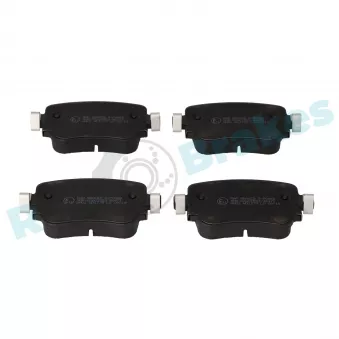 Jeu de 4 plaquettes de frein arrière RAP BRAKES R-P0868