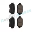 Jeu de 4 plaquettes de frein arrière RAP BRAKES R-P0868 - Visuel 2