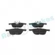 Jeu de 4 plaquettes de frein avant RAP BRAKES R-P0869 - Visuel 1