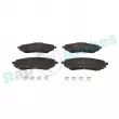 Jeu de 4 plaquettes de frein avant RAP BRAKES R-P0870 - Visuel 1