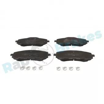 Jeu de 4 plaquettes de frein avant RAP BRAKES R-P0870