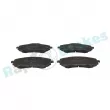 Jeu de 4 plaquettes de frein avant RAP BRAKES R-P0870 - Visuel 2