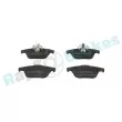 Jeu de 4 plaquettes de frein arrière RAP BRAKES R-P0874 - Visuel 1