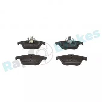 Jeu de 4 plaquettes de frein arrière RAP BRAKES R-P0874