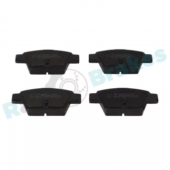 Jeu de 4 plaquettes de frein arrière RAP BRAKES R-P0877
