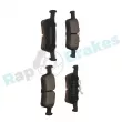 Jeu de 4 plaquettes de frein arrière RAP BRAKES R-P0878 - Visuel 2