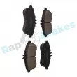 Jeu de 4 plaquettes de frein arrière RAP BRAKES R-P0879 - Visuel 2