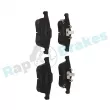 Jeu de 4 plaquettes de frein avant RAP BRAKES R-P0883 - Visuel 2