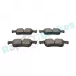 Jeu de 4 plaquettes de frein arrière RAP BRAKES R-P0886 - Visuel 3