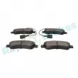 Jeu de 4 plaquettes de frein arrière RAP BRAKES R-P0890 - Visuel 3