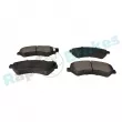 Jeu de 4 plaquettes de frein avant RAP BRAKES R-P0891 - Visuel 2