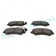 Jeu de 4 plaquettes de frein avant RAP BRAKES R-P0891 - Visuel 3
