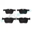 Jeu de 4 plaquettes de frein arrière RAP BRAKES R-P0893 - Visuel 1