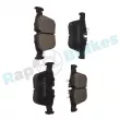 Jeu de 4 plaquettes de frein arrière RAP BRAKES R-P0893 - Visuel 2
