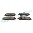 Jeu de 4 plaquettes de frein avant RAP BRAKES R-P0894 - Visuel 3