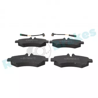 Jeu de 4 plaquettes de frein arrière RAP BRAKES R-P0896