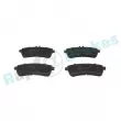 Jeu de 4 plaquettes de frein arrière RAP BRAKES R-P0899 - Visuel 1
