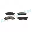 Jeu de 4 plaquettes de frein arrière RAP BRAKES R-P0899 - Visuel 2