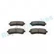 Jeu de 4 plaquettes de frein arrière RAP BRAKES R-P0899 - Visuel 3