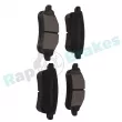 Jeu de 4 plaquettes de frein arrière RAP BRAKES R-P0902 - Visuel 2