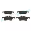 Jeu de 4 plaquettes de frein arrière RAP BRAKES R-P0904 - Visuel 1