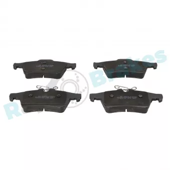 Jeu de 4 plaquettes de frein arrière RAP BRAKES R-P0904