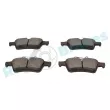 Jeu de 4 plaquettes de frein arrière RAP BRAKES R-P0904 - Visuel 3