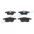 Jeu de 4 plaquettes de frein avant RAP BRAKES R-P0908 - Visuel 1