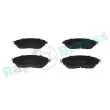 Jeu de 4 plaquettes de frein avant RAP BRAKES R-P0912 - Visuel 1