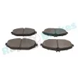Jeu de 4 plaquettes de frein avant RAP BRAKES R-P0913 - Visuel 3