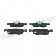 Jeu de 4 plaquettes de frein avant RAP BRAKES R-P0915 - Visuel 1