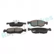 Jeu de 4 plaquettes de frein avant RAP BRAKES R-P0915 - Visuel 2