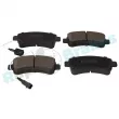 Jeu de 4 plaquettes de frein arrière RAP BRAKES R-P0916 - Visuel 1