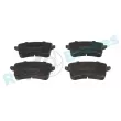 Jeu de 4 plaquettes de frein arrière RAP BRAKES R-P0917 - Visuel 1