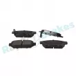 Jeu de 4 plaquettes de frein arrière RAP BRAKES R-P0925 - Visuel 2
