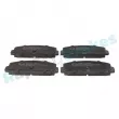 Jeu de 4 plaquettes de frein arrière RAP BRAKES R-P0931 - Visuel 1