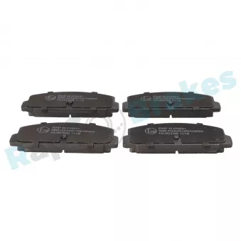 Jeu de 4 plaquettes de frein arrière RAP BRAKES R-P0931