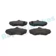 Jeu de 4 plaquettes de frein avant RAP BRAKES R-P0932 - Visuel 1