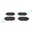 Jeu de 4 plaquettes de frein avant RAP BRAKES R-P0940 - Visuel 1