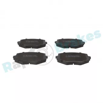 Jeu de 4 plaquettes de frein avant RAP BRAKES R-P0940