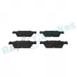 Jeu de 4 plaquettes de frein avant RAP BRAKES R-P0945 - Visuel 1