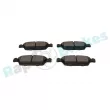 Jeu de 4 plaquettes de frein avant RAP BRAKES R-P0945 - Visuel 3