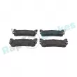 Jeu de 4 plaquettes de frein arrière RAP BRAKES R-P0956 - Visuel 1