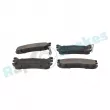 Jeu de 4 plaquettes de frein arrière RAP BRAKES R-P0956 - Visuel 2